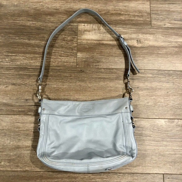 Coach Bags Coach Leather Crossbody Shoulder Bag Light Blue